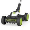 Small lawnmower close up image